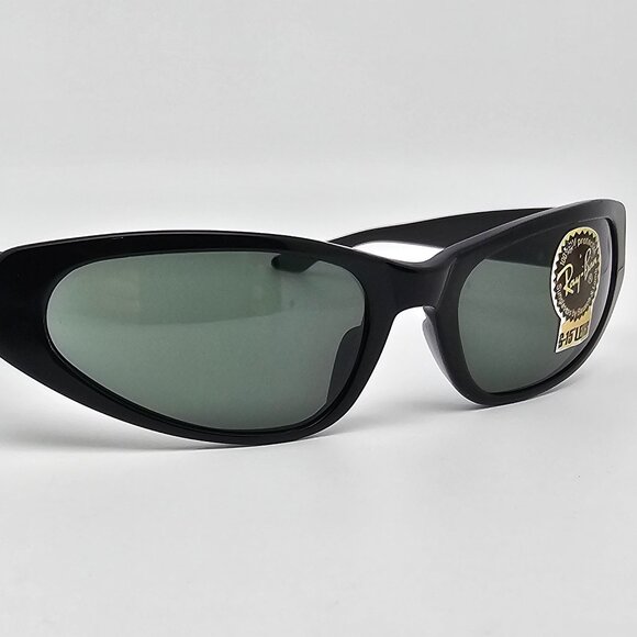Ray-Ban B&L W1924 YOAO Black Frame G-15 Green Glass Lens Cat Eye Sunglasses 55mm main image 6